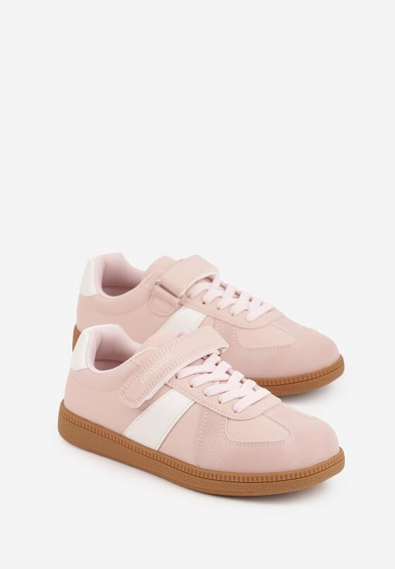 Różowe Buty Sportowe Sneakersy w Stylu Tenisówek Aurarenna 2