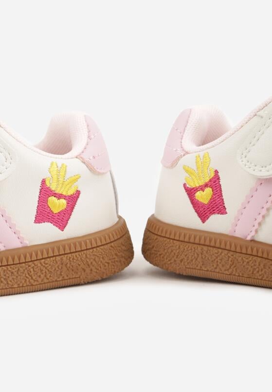 Pantofi sport Bej cu roz 5