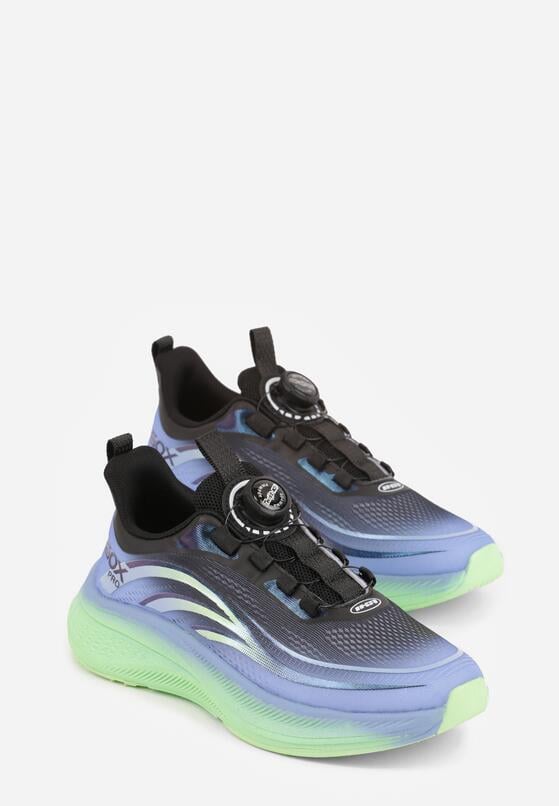 Czarne Buty Sportowe Sneakersy z Napisami i Geometrycznym Wzorem Adraseise 5