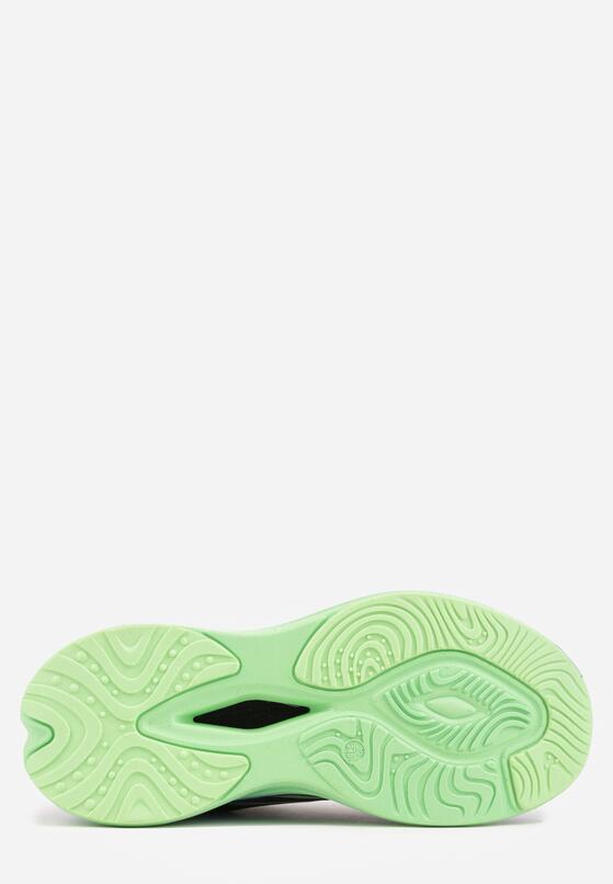 Czarne Buty Sportowe Sneakersy z Napisami i Geometrycznym Wzorem Adraseise 7