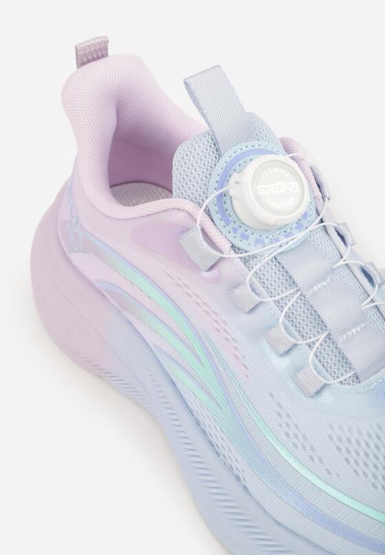 Różowe Buty Sportowe Sneakersy z Napisami i Geometrycznym Wzorem Adraseise 8