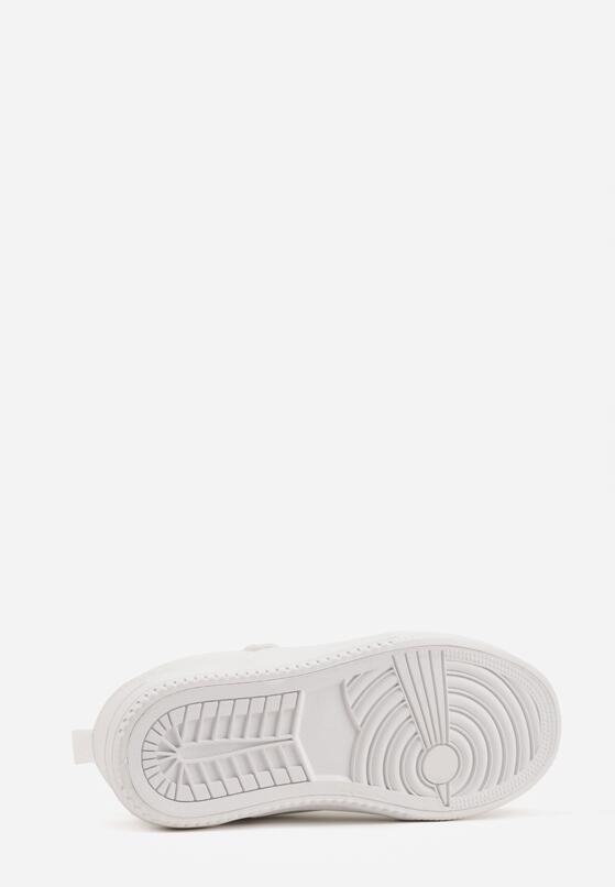 Białe Buty Sportowe Sneakersy ze Skórzaną Wkładką i Perforacją Lamisia 4