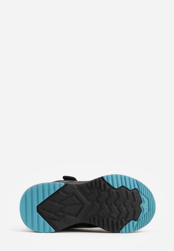 Czarno-Granatowe Buty Sportowe Sneakersy z Geometrycznym Wzorem Phalilopei 4