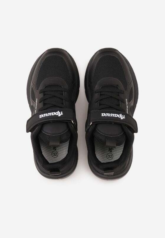 Czarne Buty Sportowe Sneakersy z Geometrycznym Wzorem Phalilopei 3