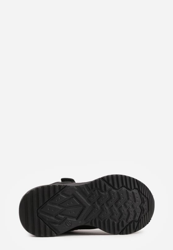 Czarne Buty Sportowe Sneakersy z Geometrycznym Wzorem Phalilopei 4