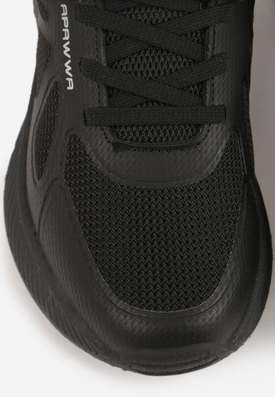 Czarne Buty Sportowe Sneakersy z Geometrycznym Wzorem Phalilopei 6