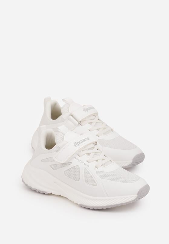 Białe Buty Sportowe Sneakersy z Geometrycznym Wzorem Phalilopei 2