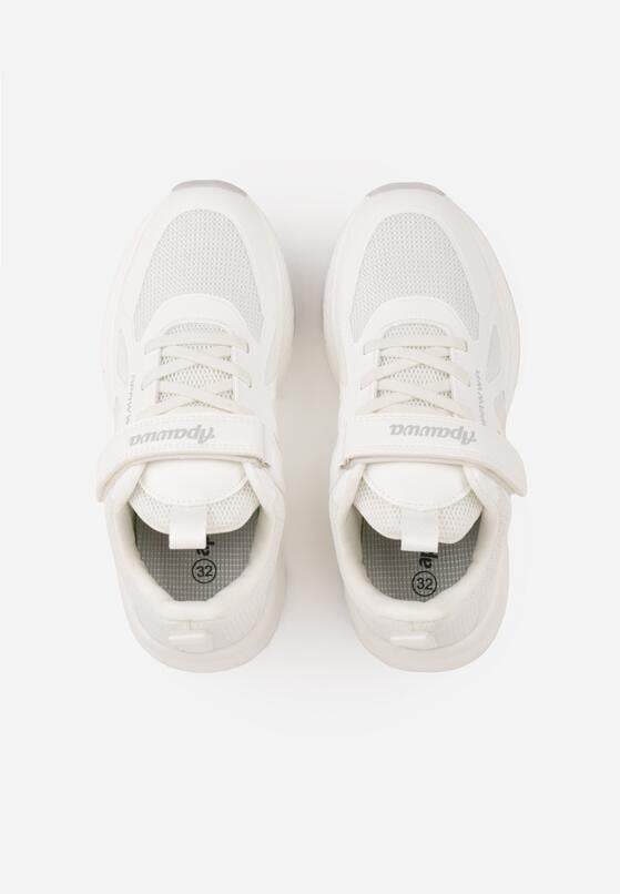 Białe Buty Sportowe Sneakersy z Geometrycznym Wzorem Phalilopei 3