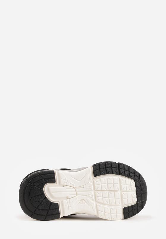 Szare Buty Sportowe Sneakersy z Geometrycznym Motywem Hythia 4