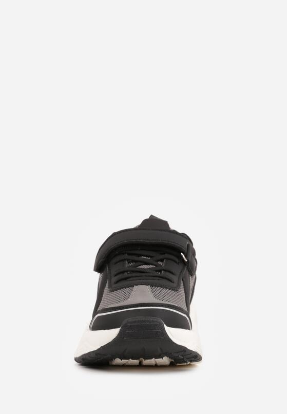 Szare Buty Sportowe Sneakersy z Geometrycznym Motywem Hythia 5