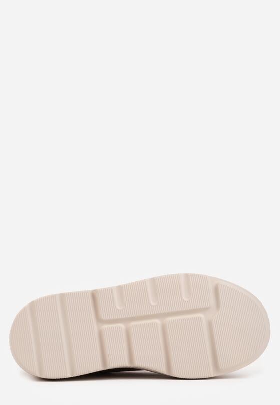 Brązowe Zamszowe Sneakersy na Grubej Podeszwie Latella 7