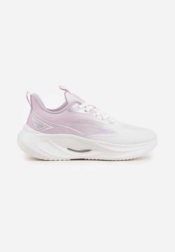 Fioletowe Sneakersy na Grubej Podeszwie z Geometrycznym Motywem Nedaneira 4