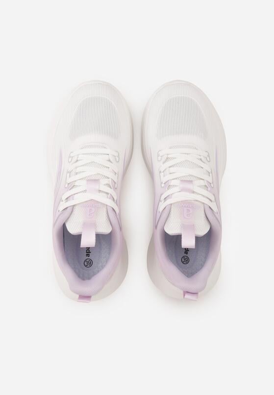 Fioletowe Sneakersy na Grubej Podeszwie z Geometrycznym Motywem Nedaneira 6