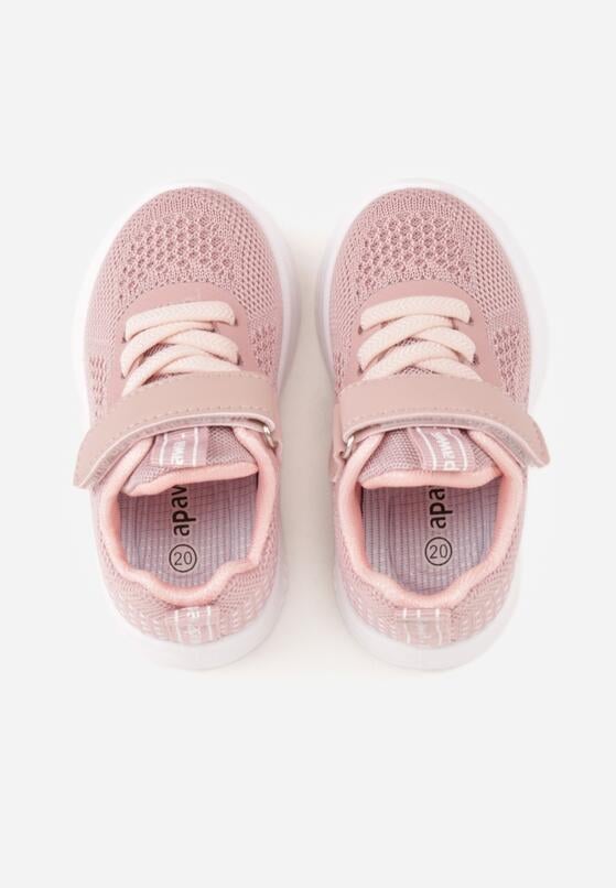 Różowo-Białe Siateczkowe Buty Sportowe Sneakersy na Piankowej Podeszwie Saphelis 3