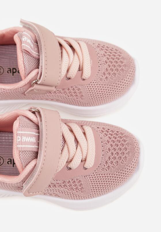 Różowo-Białe Siateczkowe Buty Sportowe Sneakersy na Piankowej Podeszwie Saphelis 5