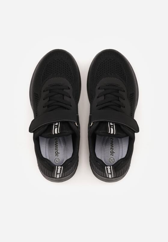 Czarne Buty Sportowe Sneakersy Ozdobione Tłoczeniem  Erasmysios 3