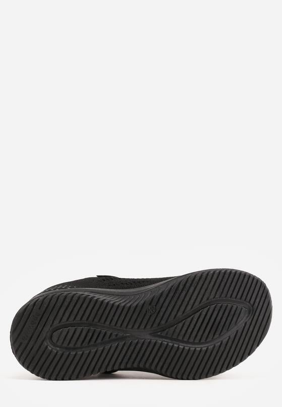 Czarne Buty Sportowe Sneakersy Ozdobione Tłoczeniem  Erasmysios 4