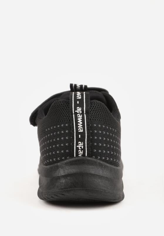 Czarne Buty Sportowe Sneakersy Ozdobione Tłoczeniem  Erasmysios 6