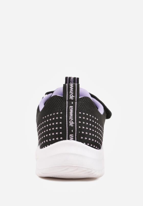 Czarno-Fioletowe Buty Sportowe Sneakersy Ozdobione Tłoczeniem  Erasmysios 5