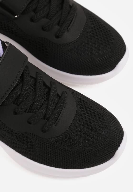 Czarno-Fioletowe Buty Sportowe Sneakersy Ozdobione Tłoczeniem  Erasmysios 6