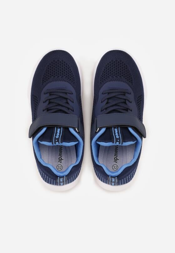 Granatowo-Niebieskie Buty Sportowe Sneakersy Ozdobione Tłoczeniem  Erasmysios 3