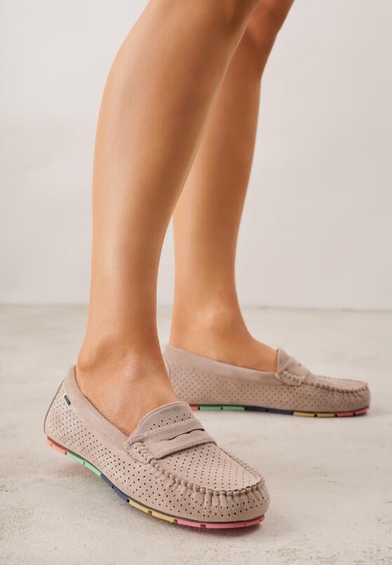 Mocasini Bej închis 1