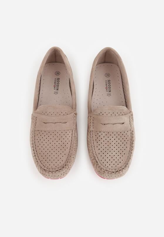 Mocasini Bej închis 6