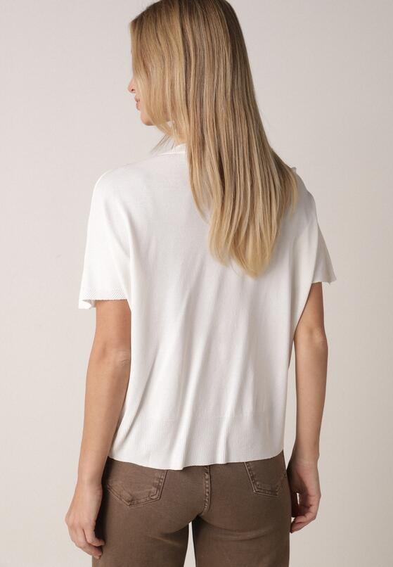 Biała Bluzka z Wiskozą o Nietoperzowym Kroju Oromeda 3