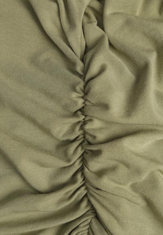 Zielona Bluzka z Bawełną i Wiskozą  Ozdobiona Marszczeniem Alexareo 8