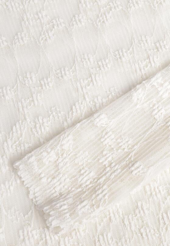 Beżowy Bluzka Koronkowa z Transparentnego Materiału Hermatea 8