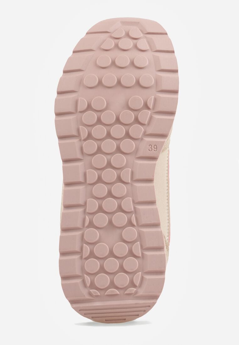 Ciemnobeżowe Sneakersy z Siateczką i Antypoślizgową Podeszwą Katala 7