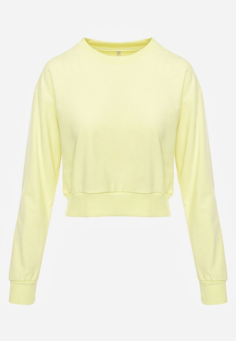 Jasnozielona Bluza z Dodatkiem Bawełny Wykończona Ściągaczami Evilaya 6