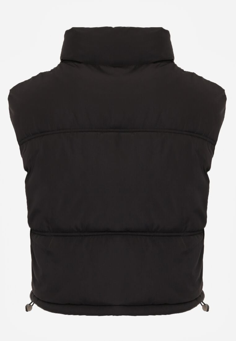 Czarna Krótka Kamizelka Pikowana Typu Puffer Niraemius 7