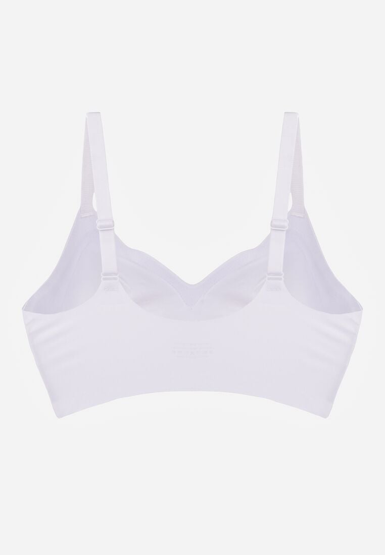 Biały Biustonosz z Usztywnianymi Miseczkami i Transparentną Wstawką Zeriga 2