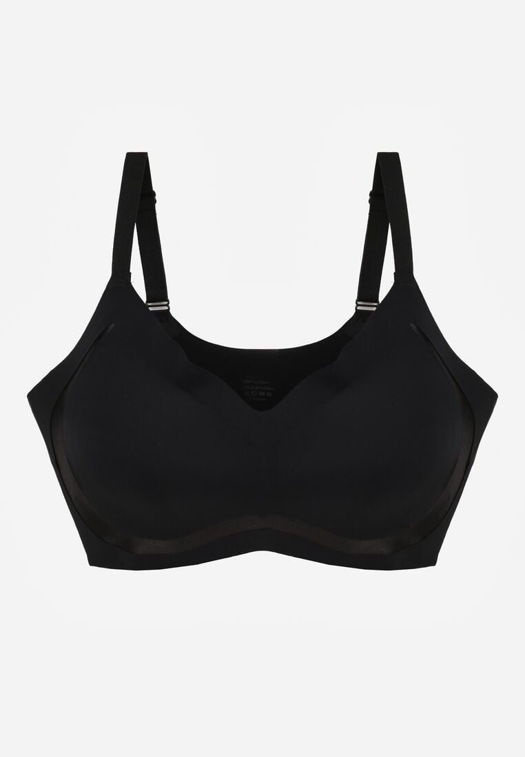 Czarny Biustonosz z Usztywnianymi Miseczkami i Transparentną Wstawką Zeriga 5