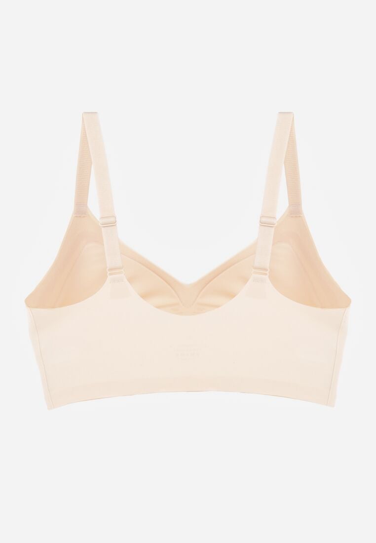 Beżowy Biustonosz z Usztywnianymi Miseczkami i Transparentną Wstawką Zeriga 6