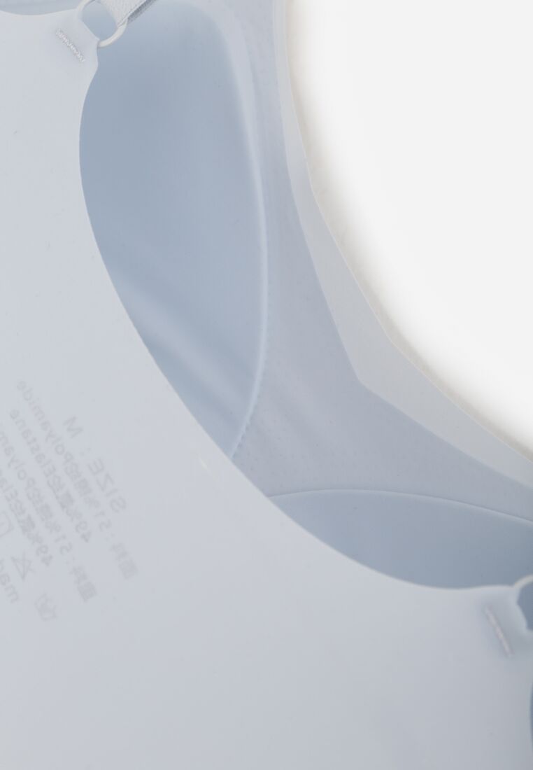 Niebieski Bezszwowy Biustonosz Bez Fiszbin z Usztywnianymi Miseczkami Leavessa 7