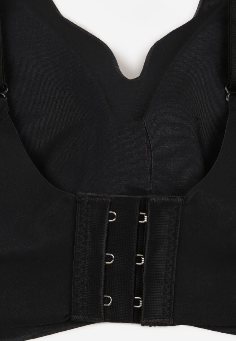 Czarny Usztywniany Biustonosz Bezszwowy Bez Fiszbin Pretiona 3