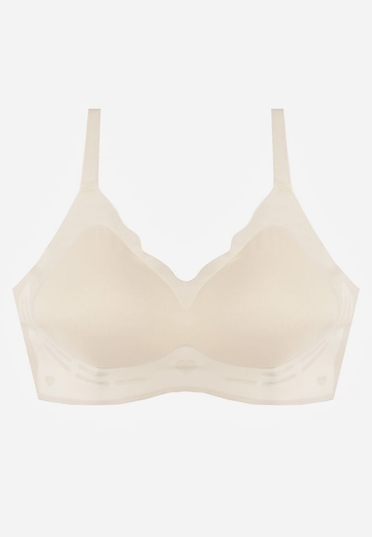 Jasnobeżowy Usztywniany Biustonosz Bezszwowy Bez Fiszbin Pretiona 5