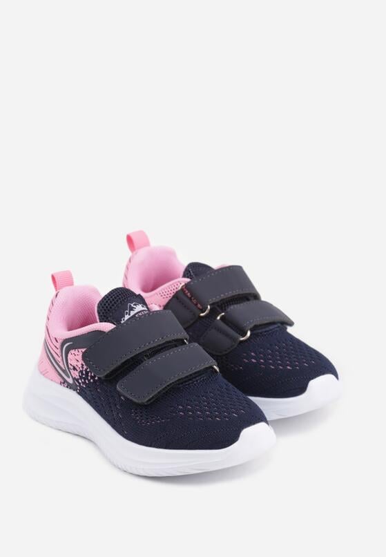 Pantofi sport Bleumarin cu roz 2