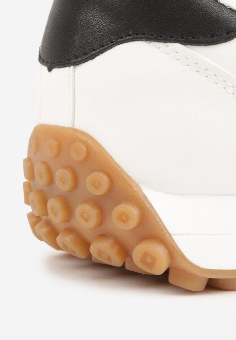 Białe Casualowe Sneakersy z Siateczkowymi Wstawkami Kassadina 8