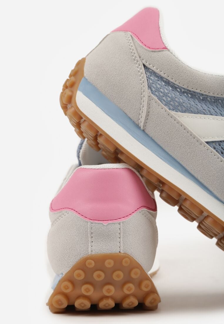 Niebieskie Casualowe Sneakersy z Siateczkowymi Wstawkami Kassadina 8