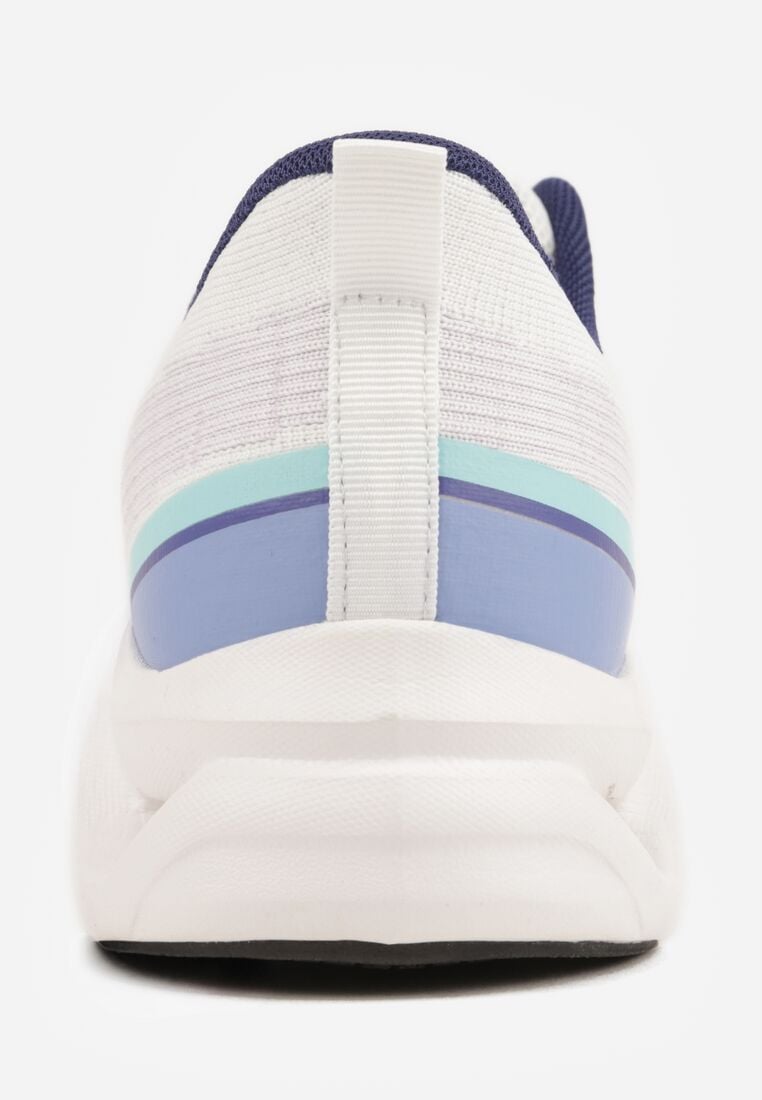 Białe Sneakersy na Grubej Geometrycznej Podeszwie Alexusa 9