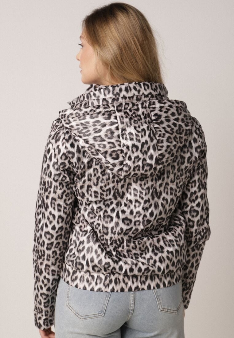 Panterkowa Kurtka Przejściowa w Panterkę z Odpinanym Kapturem Antolea 3