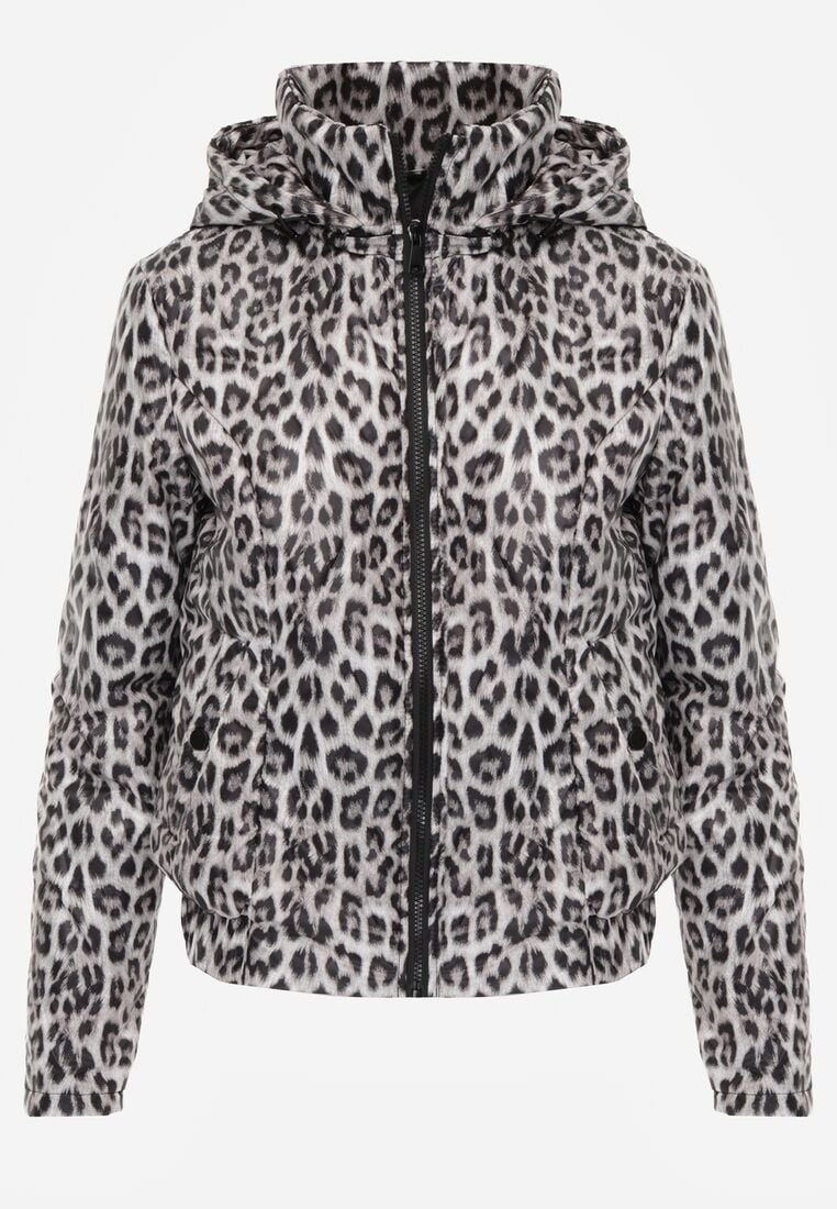 Panterkowa Kurtka Przejściowa w Panterkę z Odpinanym Kapturem Antolea 6