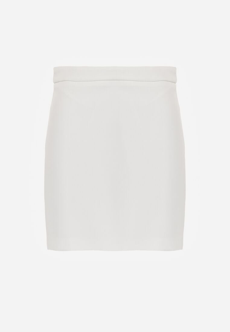 Biała Gładka Spódnica VICES o Ołówkowym Kroju Abilura 6