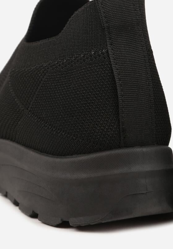 Czarne Siateczkowe Buty Sportowe Sneakersy o Wsuwanym Fasonie Abhold 5