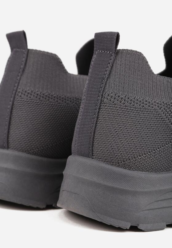 Szare Siateczkowe Buty Sportowe Sneakersy o Wsuwanym Fasonie Abhold 6