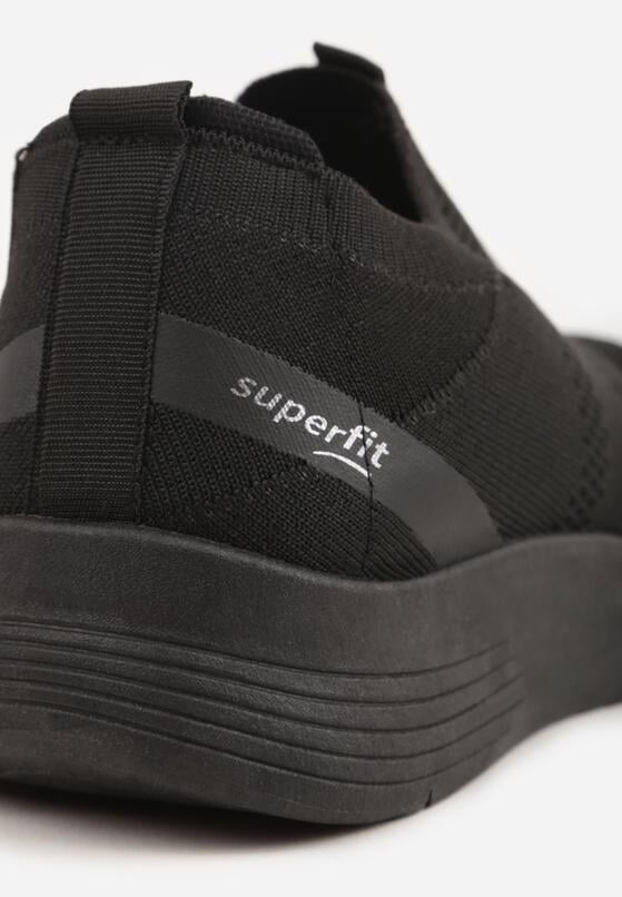 Czarne Wsuwane Buty Sportowe Sneakersy z Siateczkową Cholewką Luthro 5
