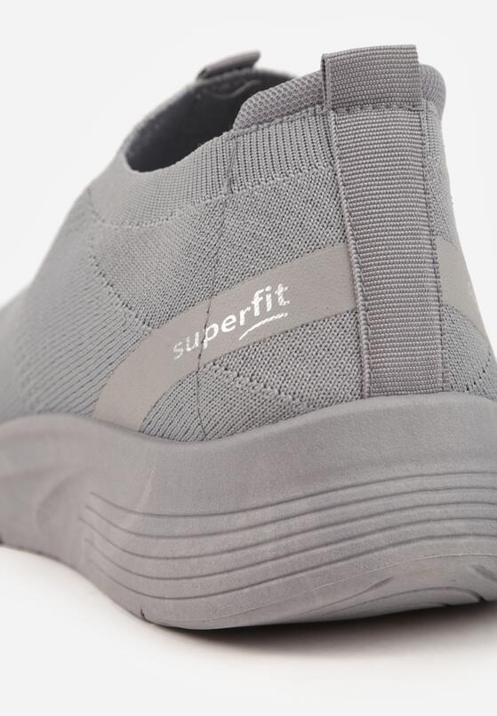 Szare Wsuwane Buty Sportowe Sneakersy z Siateczkową Cholewką Luthro 5